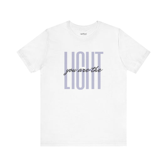 You Are the Light Christian T-Shirt, White Front
