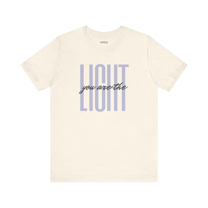 You Are the Light Christian T-Shirt, Natural Front