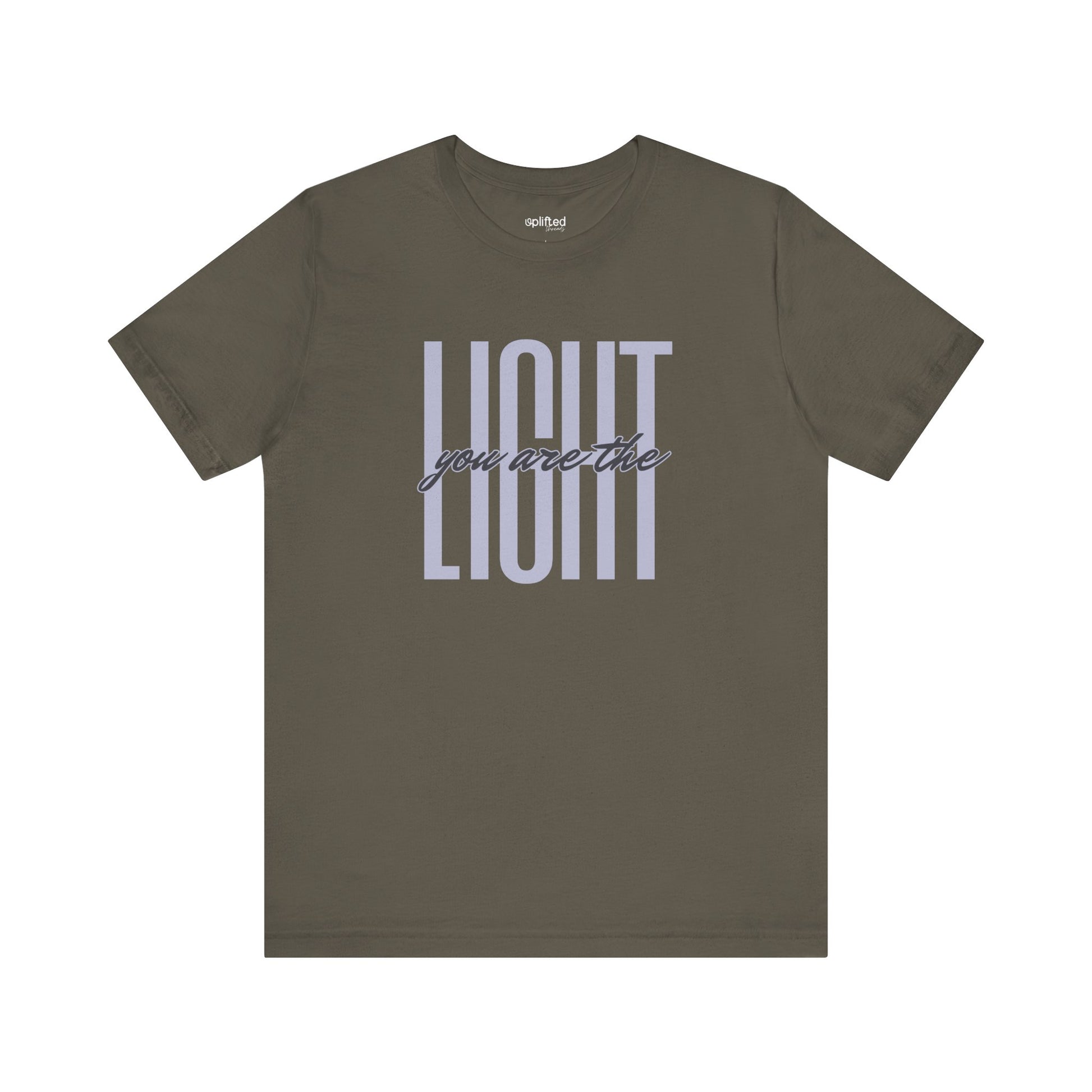 You Are the Light Christian T-Shirt, Army Front