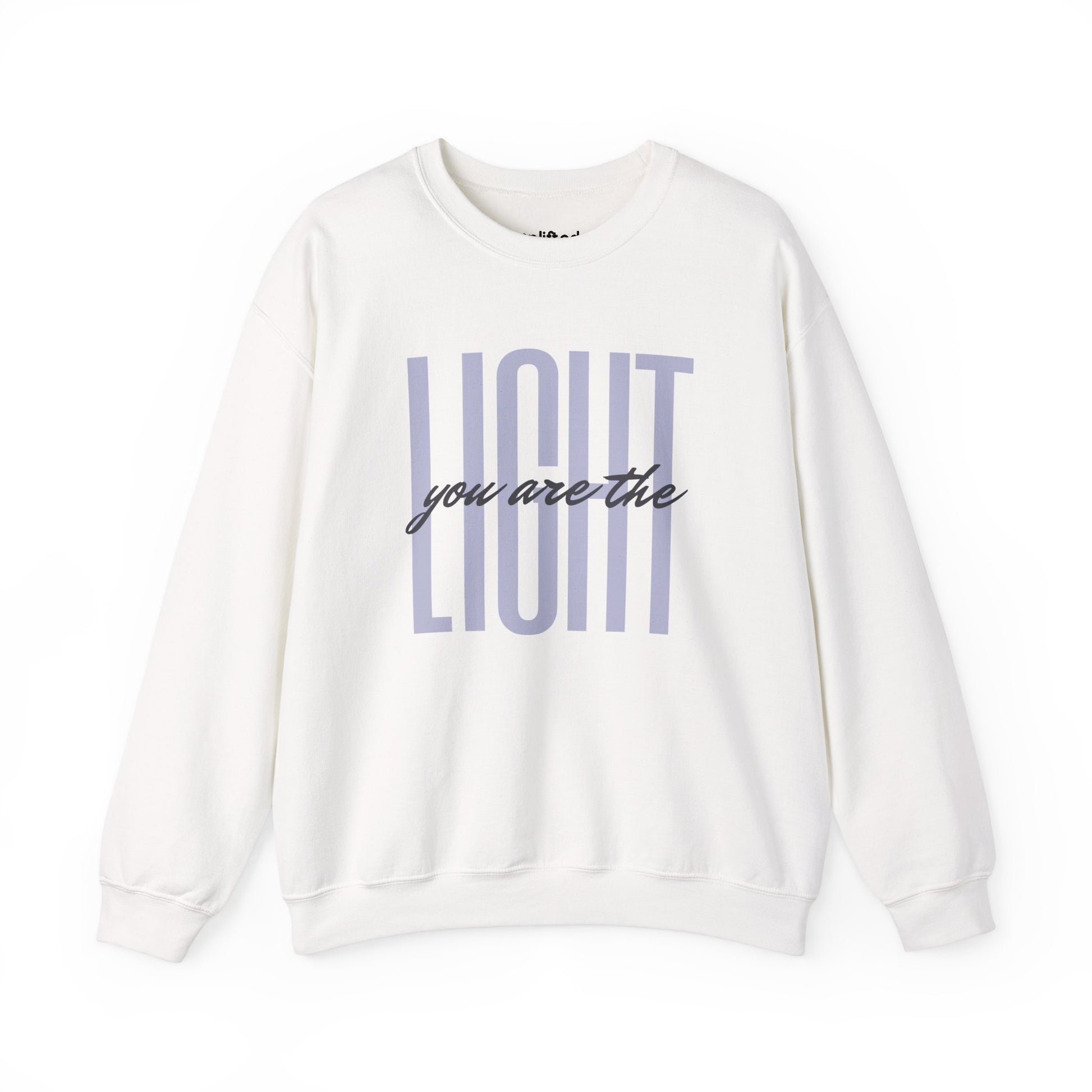 You Are the Light Crewneck, White Front