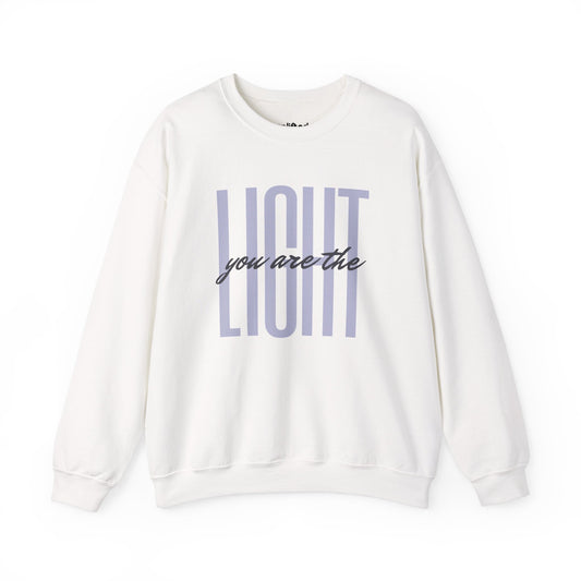 You Are the Light Crewneck, White Front