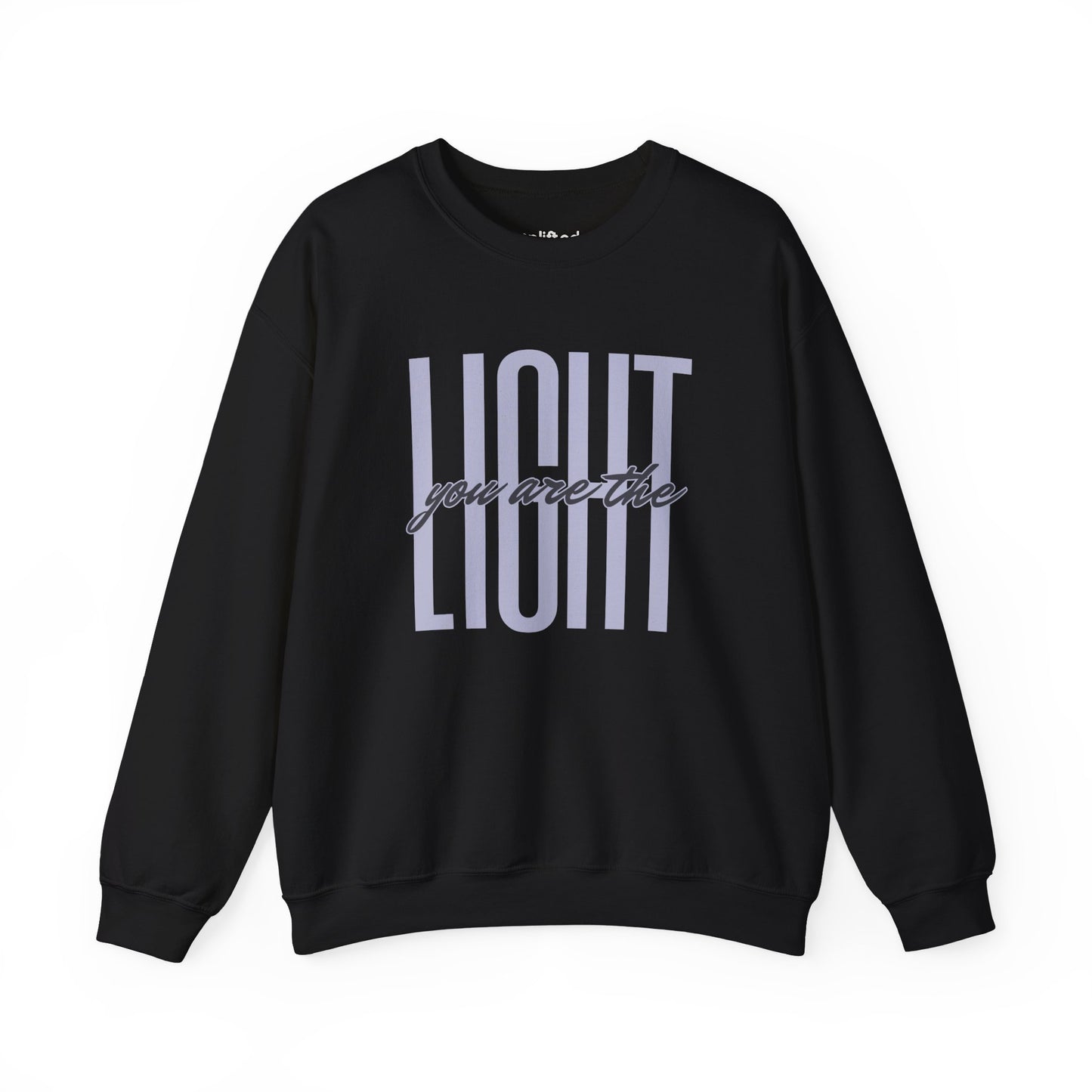 You Are the Light Crewneck, Black Front