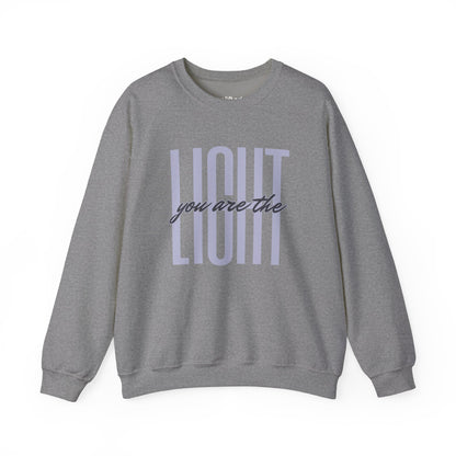 You Are the Light Crewneck, Graphite Heather Front