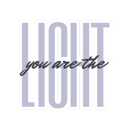 You Are the Light Vinyl Sticker, White Front