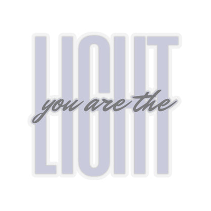 You Are the Light Vinyl Sticker, Transparent Front